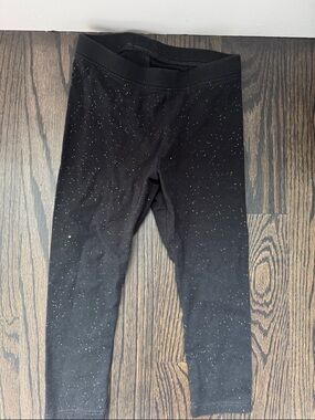 Cat & Jack Black Glitter Kids Leggings